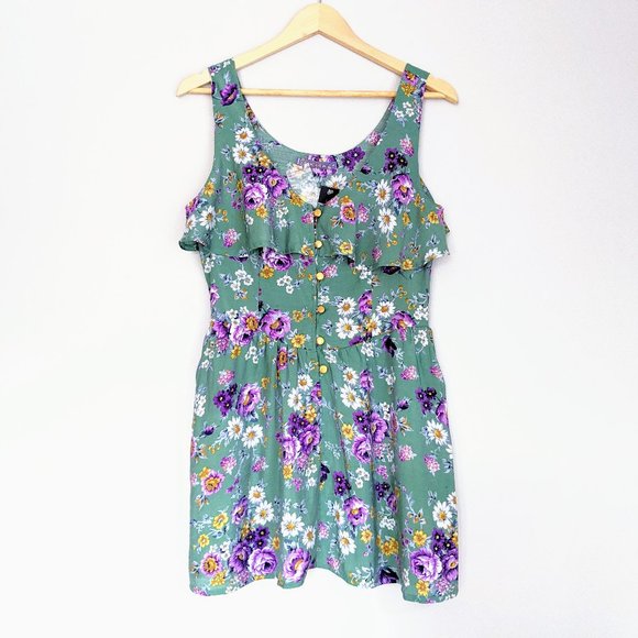 Sakura Dresses & Skirts - Floral Rayon Mini Sundress